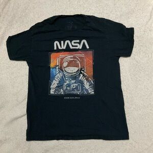 Black Graphic tee. NASA graphic tee